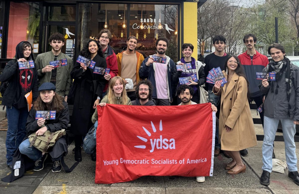 Members of the unofficial Fordham chapter of YDSA held a tabling event last semester to support Zohran Mamdani in the race to become the Democratic mayoral candidate. (Matthew Smith for The Fordham Ram).