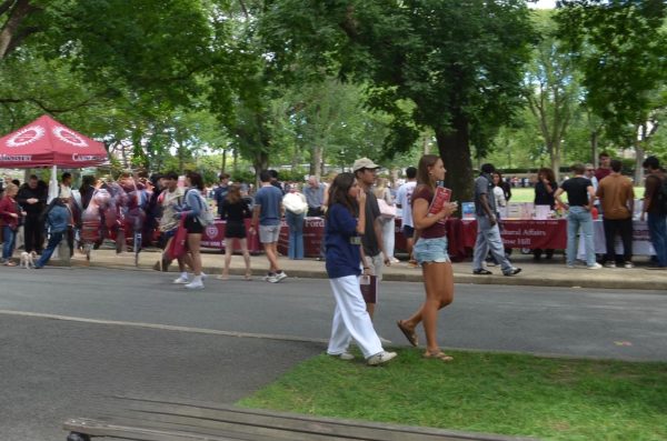 The semesterly club fair is one of the most popular ways for clubs to grow membership. (Nora Malone/The Fordham Ram)