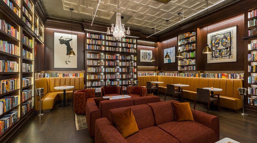 Bibliotheque café and bookstore in SoHo is an ideal study spot (Courtesy of Meghan Cattani/The Fordham Ram).