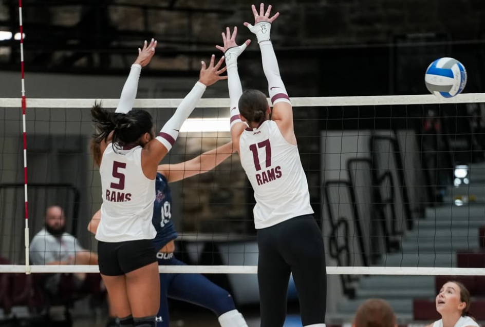 Volleyball led the nation in blocks for much of the season.