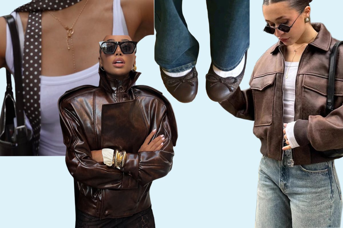 Collage of models showcasing possible upcoming trends.