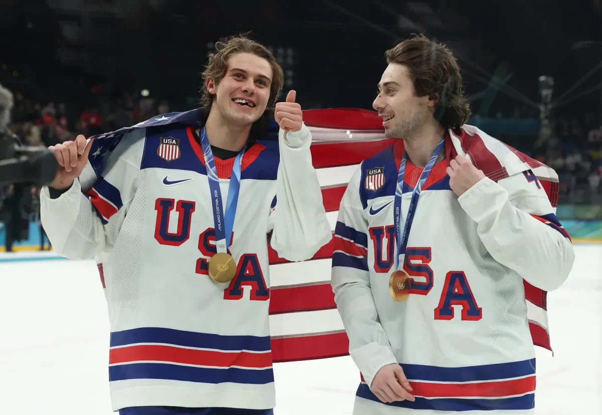 Brothers Jack Hughes and Quinn Hughes both scored overtime game winners to help Team USA win gold, with the former scoring the golden goal in the final.