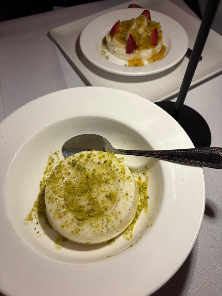Ahmed’s order of the delicious mouhalabie dessert at Balade.