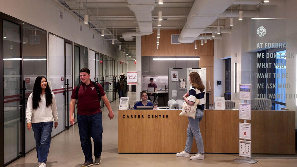 The Career Center is a perfect resource for any Fordham students looking for internship guidance.