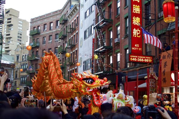 A Chinese dragon represents power, prosperity and good luck for the new year.