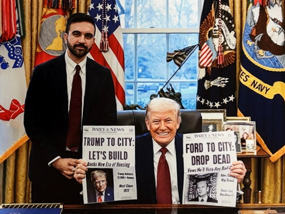 Trump and Mamdani met at the Oval Office where Trump recieved gift props.