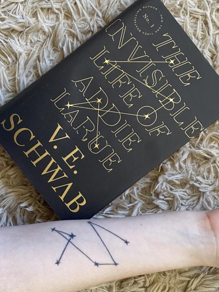 Sarah Verrastro's tattoo mirrors the constellation on the book's cover
