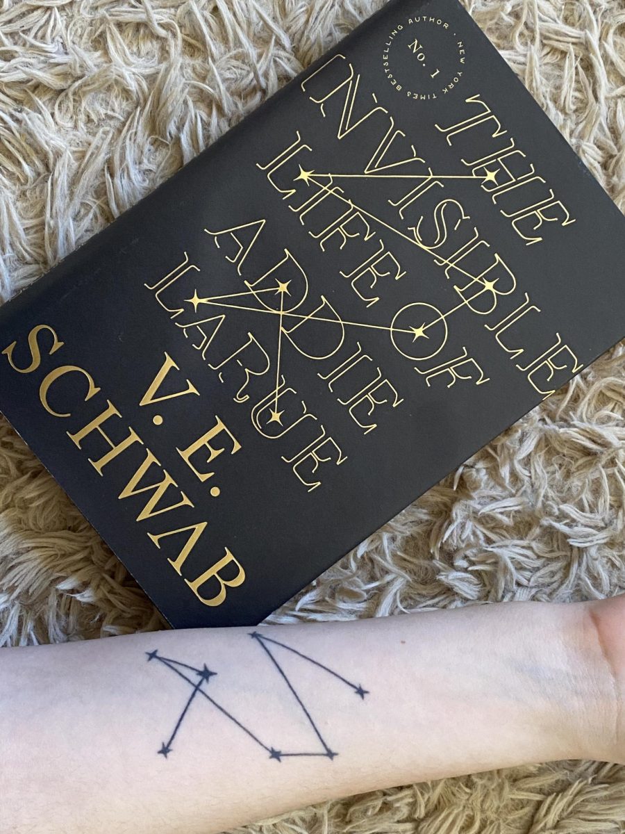 Sarah Verrastro's tattoo mirrors the constellation on the book's cover