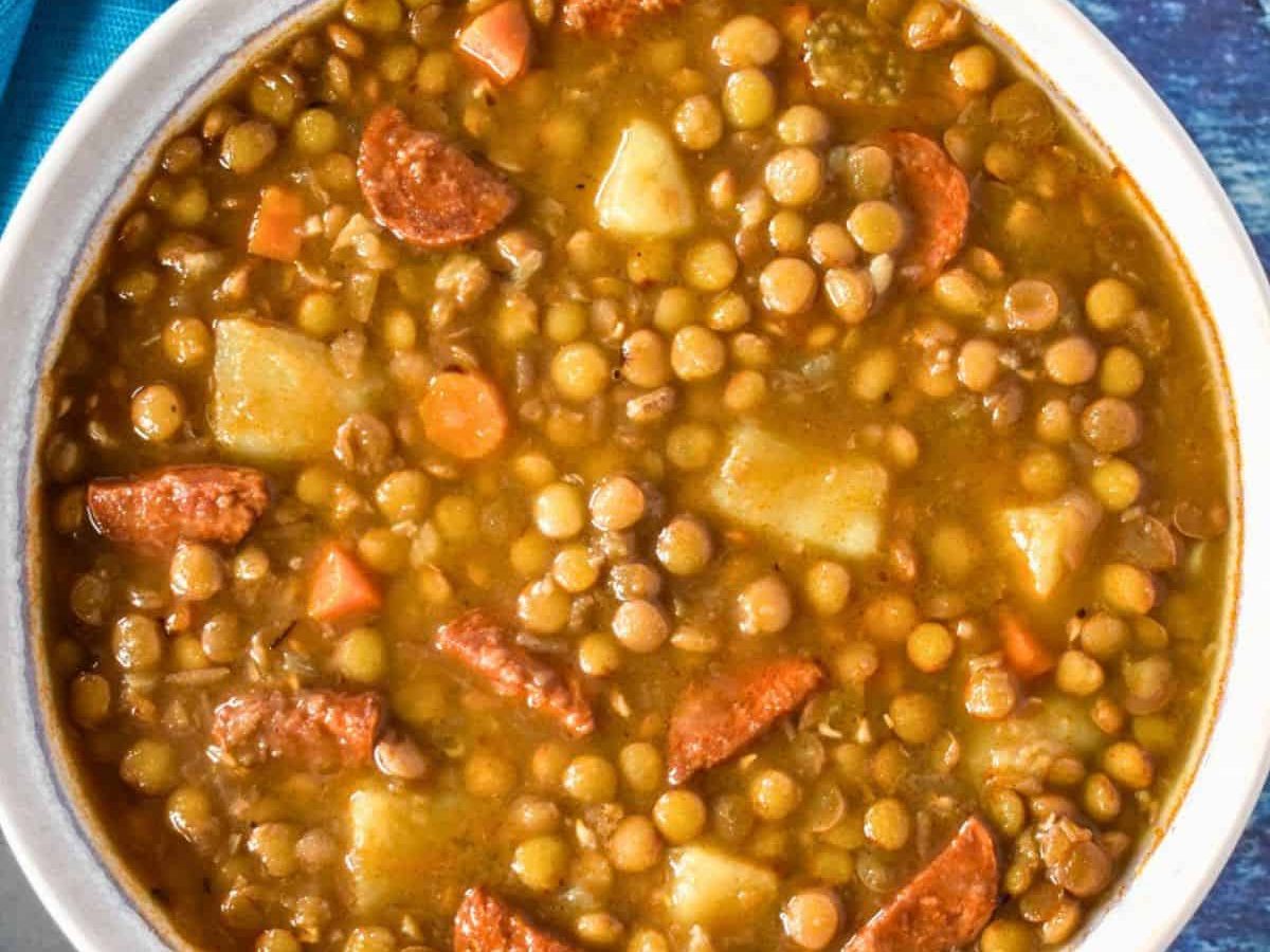 A warm bowl of lentil soup is a quick and easy recipe for any college student.